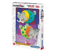 Clementoni - 27134 - Supercolor Puzzle - Mordillo, The Balance - 104 Pezzi - Made In Italy - Puzzle Bambini 6 Anni