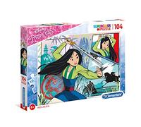 Clementoni - 27136 - Supercolor Puzzle - Disney Mulan - 104 Pezzi - Made In Italy - Puzzle Bambini 6 Anni +