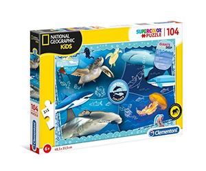 Clementoni - 27141 - National Geographic Kids - Ocean Explorer - 104 Pezzi - Made In Italy - Puzzle Bambini 6 Anni +