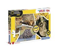 Clementoni - 27143 - National Geographic Kids - Wildlife Adventurer - 104 Pezzi - Made In Italy - Puzzle Bambini 6 Anni +