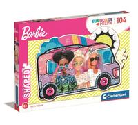 Clementoni - 27162 - Supercolor Puzzle - Barbie - 104 Pezzi - Puzzle Sagomato, Shaped, Puzzle Bambini 4 Anni - Made In Italy