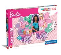 Clementoni - 27164 - Supercolor Puzzle - Barbie - 104 Pezzi - Puzzle Sagomato, Shaped, Puzzle Bambini 4 Anni - Made In Italy