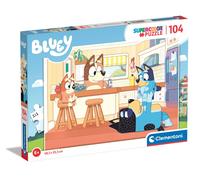 Clementoni 27169 Bluey Supercolor Bluey-104 Pieces-Jigsaw Puzzle for Kids Age 6-