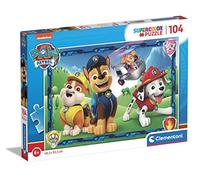 Clementoni - 27177 - Supercolor Puzzle - Paw Patrol - 104 Pezzi - Puzzle Bambini 6 Anni, Puzzle Cartoni Animati - Made In Italy