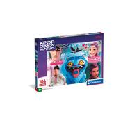 Clementoni - Puzzle per Bambini 104 Pezzi Super, per Bambini 6+ Anni, Illustrazione con i Saja Boys della serie K-pop Demon Hunters, Idea Regalo, Made in Italy, 48,5x33,5 cm, 27243