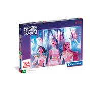 Clementoni - Puzzle per Bambini 104 Pezzi Super, per Bambini 6+ Anni, Illustrazione con Personaggi della Serie K-pop Demon Hunters, Idea Regalo, Made in Italy, 48,5x33,5 cm, 27257