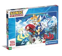 Clementoni - Puzzle Sonic Prime 104 dielikov - 100 Pezzi
