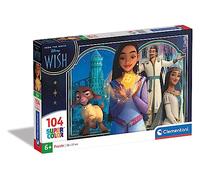 Clementoni Puzzle Supercolor Disney Wish – 104 pezzi – Bambini 6 anni – Made in Italy
