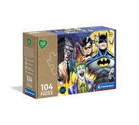Clementoni - 27526 - Supercolor Puzzle - Batman - 104 Pezzi - Play For Future, Puzzle Bambini 6 Anni, Puzzle Cartoni Animati - Made In Italy