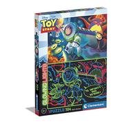 Clementoni - 27549 - Glowing Lights collection - Disney Toy Story, puzzle fluorescente - puzzle 104 pezzi - Made in Italy, puzzle bambini 6 anni, puzzle Clementoni, puzzle cartoni animati