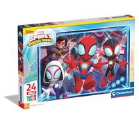 Clementoni - 28527 - Supercolor Puzzle - Marvel Spidey And His Amazing Friends - 24 Maxi Pezzi - Puzzle Bambini 3 Anni, Puzzle Cartoni Animati, Made In Italy