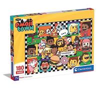 Clementoni - 29066 - Supercolor Puzzle - Emojii Town - 180 Pezzi - Puzzle Bambini 7 Anni - Made In Italy