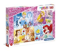 Clementoni - 29294 - Supercolor Puzzle - Disney Princess - 180 pezzi
