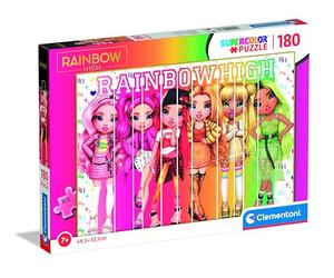 Clementoni - 29775 - Supercolor Puzzle - Rainbow High - 180 pezzi - Made in Italy, puzzle bambini 7 anni, puzzle cartoni animati, puzzle bambina