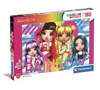 Clementoni - 29776 - Supercolor Puzzle - Rainbow High - 180 pezzi - Made in Italy, puzzle bambini 7 anni, puzzle cartoni animati, puzzle bambina
