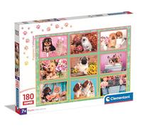 Puzzle Cani Cuccioli Clementoni 180 Pezzi