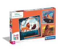 Clementoni 3 Puzzle da 48 Pezzi - Il Re Leone