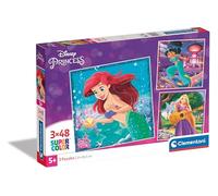 Puzzle 3x48 pezzi - Ariel, Jasmine e Rapunzel