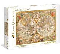 Clementoni 32557.3 Clementoni-32557-Collection-Ancient Map-2000 Pieces, Multi-Co