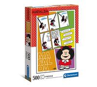Clementoni - 35105 - Puzzle Mafalda - puzzle adulti 500 pezzi, puzzle fumetti - Made in Italy, puzzle Clementoni, fumetti Mafalda, comic strip Mafalda Quino
