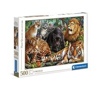 Clementoni - Puzzle Gatti selvatici - 500 Pezzi