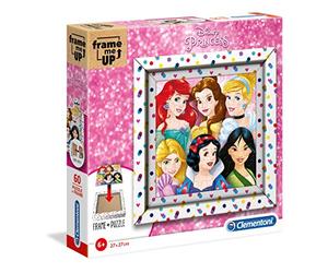 Clementoni - 38805 - Frame Me Up - Disney Princess - 60 Pezzi - Made In Italy - Puzzle Cornice Bambino 6 Anni