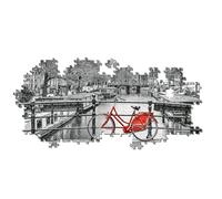 Clementoni - 39440 Collection Panorama Puzzle - Amsterdam Bicycle - 1000 Pezzi