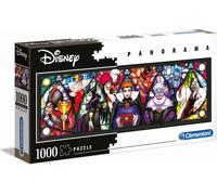 Clementoni - 39516 - Disney Panorama Collection - Villains - 1000 Pezzi - Made In Italy - Puzzle Adulto