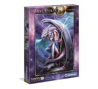 Clementoni puzzle anne stokes - dragon mage - 1000 pezzi, puzzle adulti