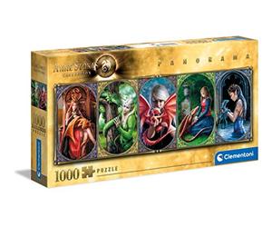 Clementoni - 39598 - Anne Stokes Collection Panorama - Dragon - puzzle adulti 1000 pezzi, puzzle panoramico, Made in Italy