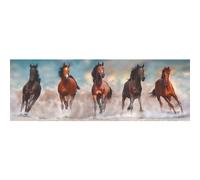 Clementoni - 39607 Collection Panorama - Horses - puzzle adulti 1000 pezzi, puzzle panoramico, Made in Italy