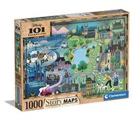 Clementoni - Puzzle Mappe della storia: 101 dalmati - 1000 Pezzi