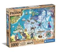 Clementoni - 39666 - Puzzle Disney Maps - Disney Frozen - 1000 pezzi - Made in I