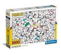 Clementoni 39804 Impossible Peanuts 1000 Pieces, Jigsaw Adults, Comic Puzzle, Di