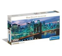 Clementoni 39867 New York, Brooklyn Bridge, Panorama, 1000 Teile Puzzle, für Erw