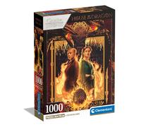 Clementoni 39903 House of the Dragon Jigsaw 1000 Pieces-Compact Box, Poster Incl
