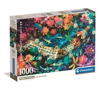 Clementoni - Puzzle 1000 Pezzi per Adulti e Ragazzi, Collection, Tema Castello di Fiume con Pesci Koi, Poster Incluso, Compact Box, Idea Regalo Made in Italy, 70x50 cm, 39939