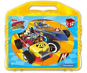 Clementoni - 41183 - Puzzle Cubi - Mickey and the Roadster Racers - 12 Cubi - Disney, puzzle bambini