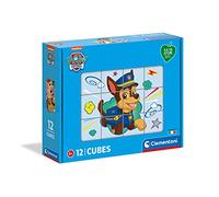 Clementoni - 45008 - Paw Patrol, puzzle cubi bambini 3 anni - cubi da 12 pezzi - Play For Future, materiali 100% riciclati - Made in Italy, puzzle bambini, puzzle cartoni animati