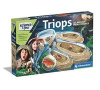 Clementoni- Scienza Laboratorio-Triop, Animali Gioco Scientifico 8 Anni, Gamberi Preistorici per Bambini, con Uova, Versione Francese, Made in Italy, Colore Blu, 30 x 20 x 15cm, 52565