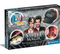Clementoni 59299 Ehrlich Brothers Street Magic, cassetta magica per bambini a partire dagli 8 anni in su, attrezzatura magica per 40 trucchi magici mozzafiato, con video esplicativi 3D, ideale come