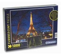 Clementoni 97241 - Puzzle - Paris (Fluorescente, 1000 Parti) Torre Eiffel