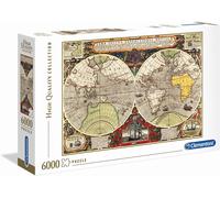 Clementoni 97971 - Puzzle - Antico See-Karte (6000 Parti) Mappa Del Mondo Grande