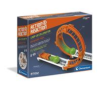 Clementoni- Action & Reaction Giro della Morte, Costruzioni, Set espansione Pista biglie, Accessorio Azione e Reazione, Bambini 8 Anni+, Made in Italy, Multicolore, 19115