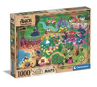 Clementoni - Puzzle Mappe della storia Alice nel paese delle meraviglie - 1000 Pezzi