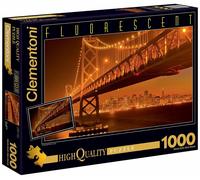 Clementoni Alta Qualità Collezione Puzzle San Francisco 1000Teile Fluorescenti