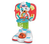 Clementoni Baby 1,2,3 Canestro Basket, Giocattolo Elettronico con Luci e Suoni Bambini 18+ Mesi, Impara Numeri e Colori e Sviluppa la Motricità, Palla Inclusa, Made in Italy, Lingua Italiana, 17437