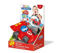 Clementoni Baby Bruno Auto da Corsa, Macchinina Bambino 1-4 Anni, Gioco Prima Infanzia, Macchina Parlante con Suoni e LED, Stimola Manualità e Percezione Visivo-Uditiva, Lingua Italiana, 17216