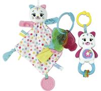 BABY CLEMENTONI - BABY GIFT SET KITTY PACK PINK:SONAGLINO, CHIAVI E COPERTINA DO