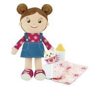 Clementoni Baby Olivia, My Soft Doll, Bambola, per Bambini e Bambine 12+ Mesi, con Coperta, Biberon e Peluche, 100% Lavabile, Aiuta a Sviluppare Emotività e Affettività, 17737